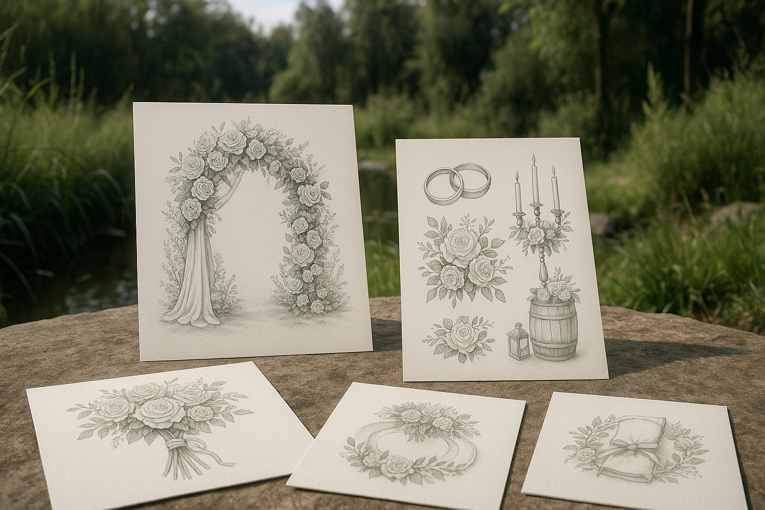 dessins pour mariage