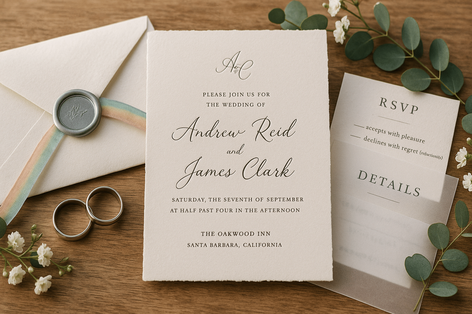 faire part mariage gay